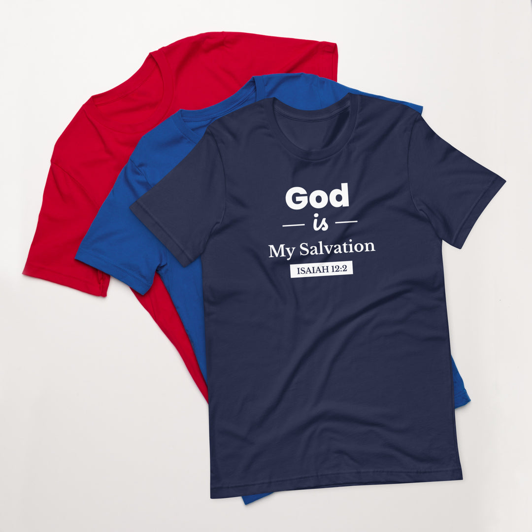 F&H Men's Christian T_Shirt God Is My Salvation Men's T-Shirt - Faith and Happiness Store