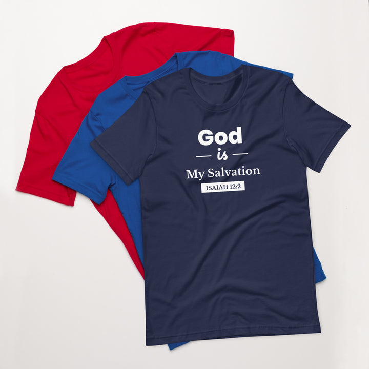 F&H Men's Christian T_Shirt God Is My Salvation Men's T-Shirt - Faith and Happiness Store