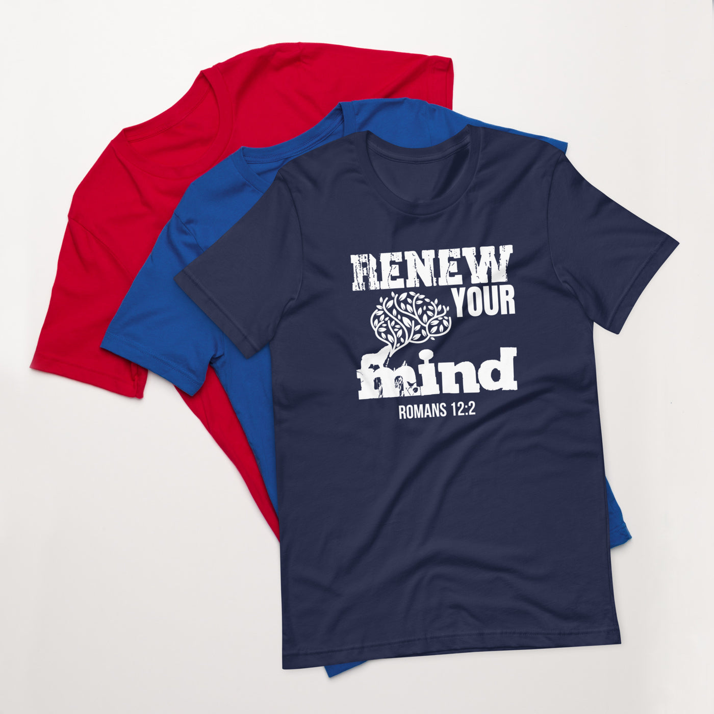 F&H Christian Renew Your Mind Romans 12:2 Men's T-shirt