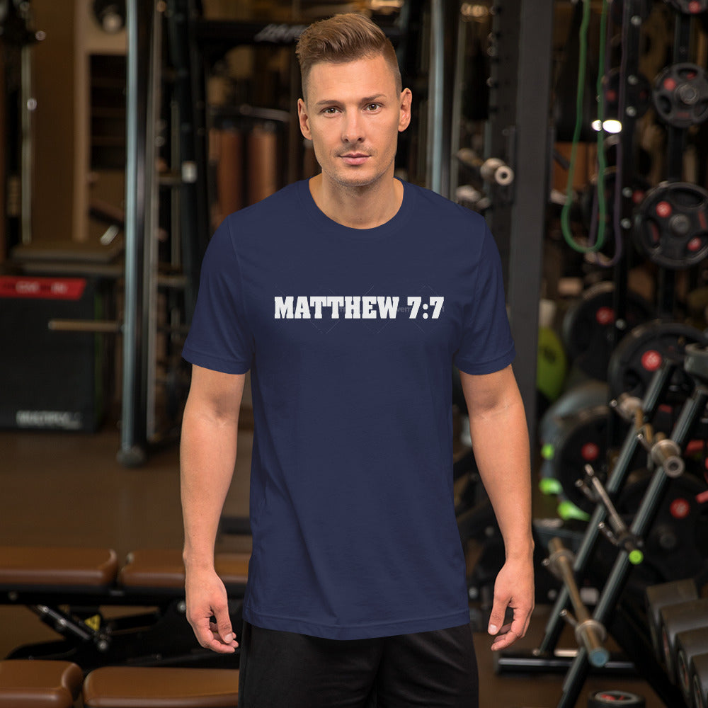 F&H Christian Matthew 7:7 Ask, and It Shall Be Given Men's T-shirt