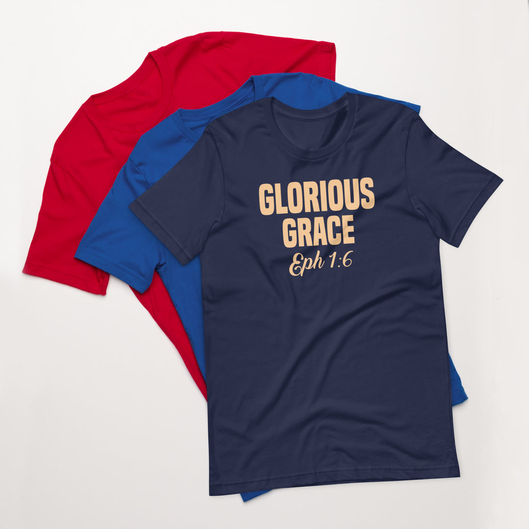 F&H Christian Glorious Grace Ephesians 1:6 Mens t-shirt