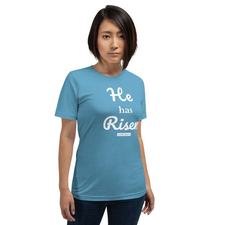 F&H He Has Risen Womens t-shirt
