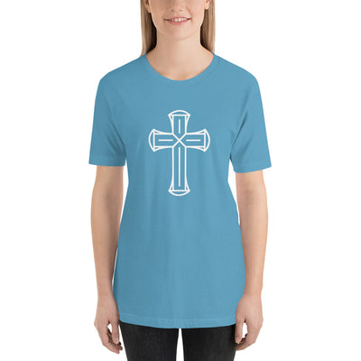 F&H Christian Cross Design Women's T-Shirt - Faith and Happiness Store