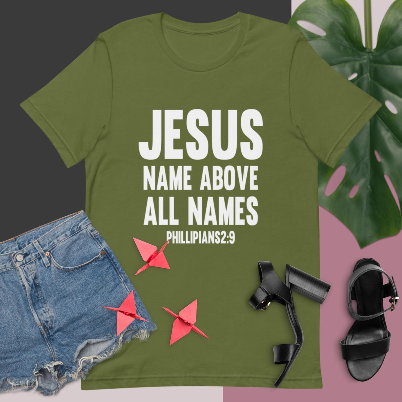 F&H Christian Jesus Name Above All Names Women T-shirt