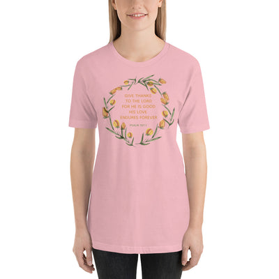 F&H Christian Give Thanks to The Lord Womens T-shirt