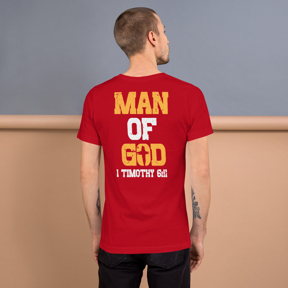 F&H Christian Man Of God 1 Timothy 6:11 Men t-shirt
