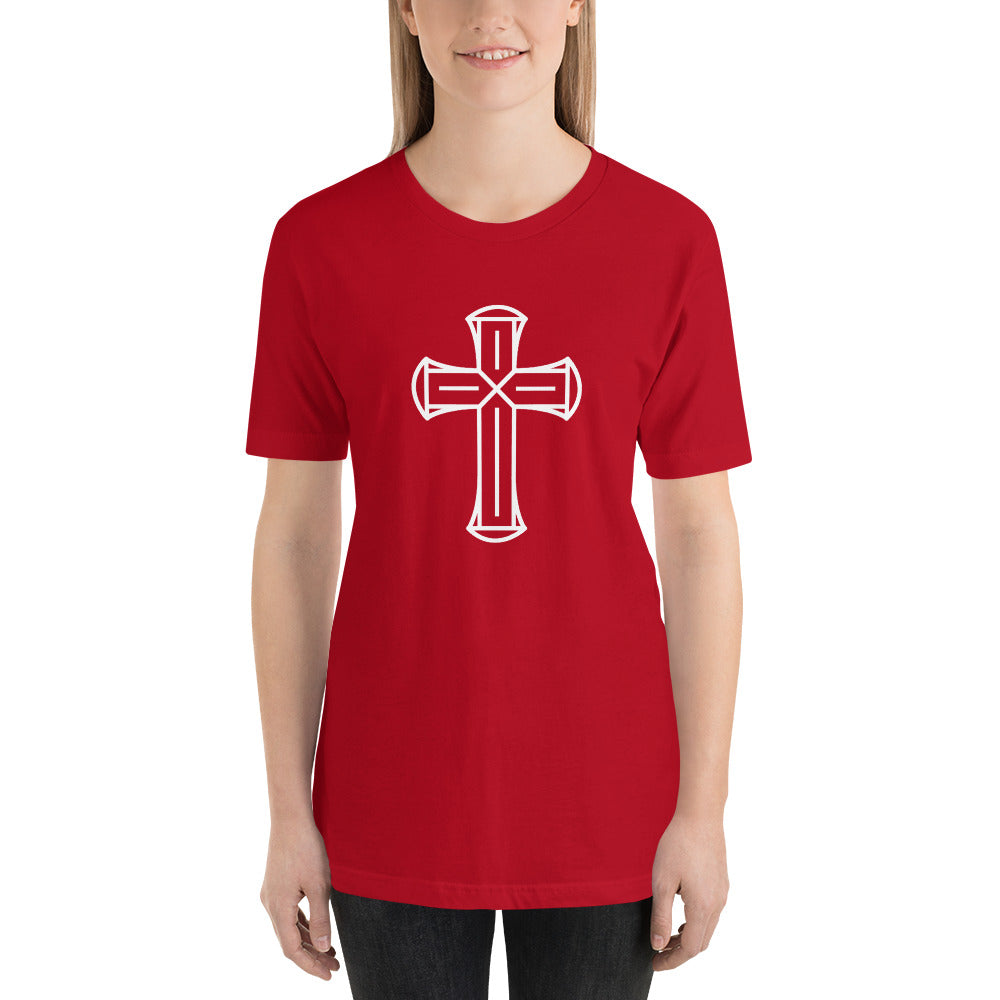 F&H Christian Cross Design Women's T-Shirt - Faith and Happiness Store