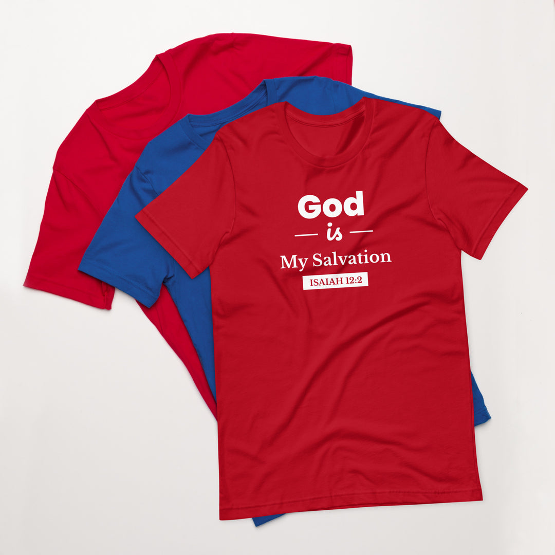 F&H Christian God is My Salvation Women's T-Shirt - Faith and Happiness Store