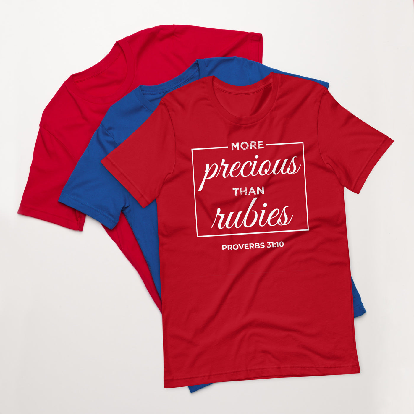 F&H Christian More Precious Than Rubies Women's T-Shirt - Faith and Happiness Store