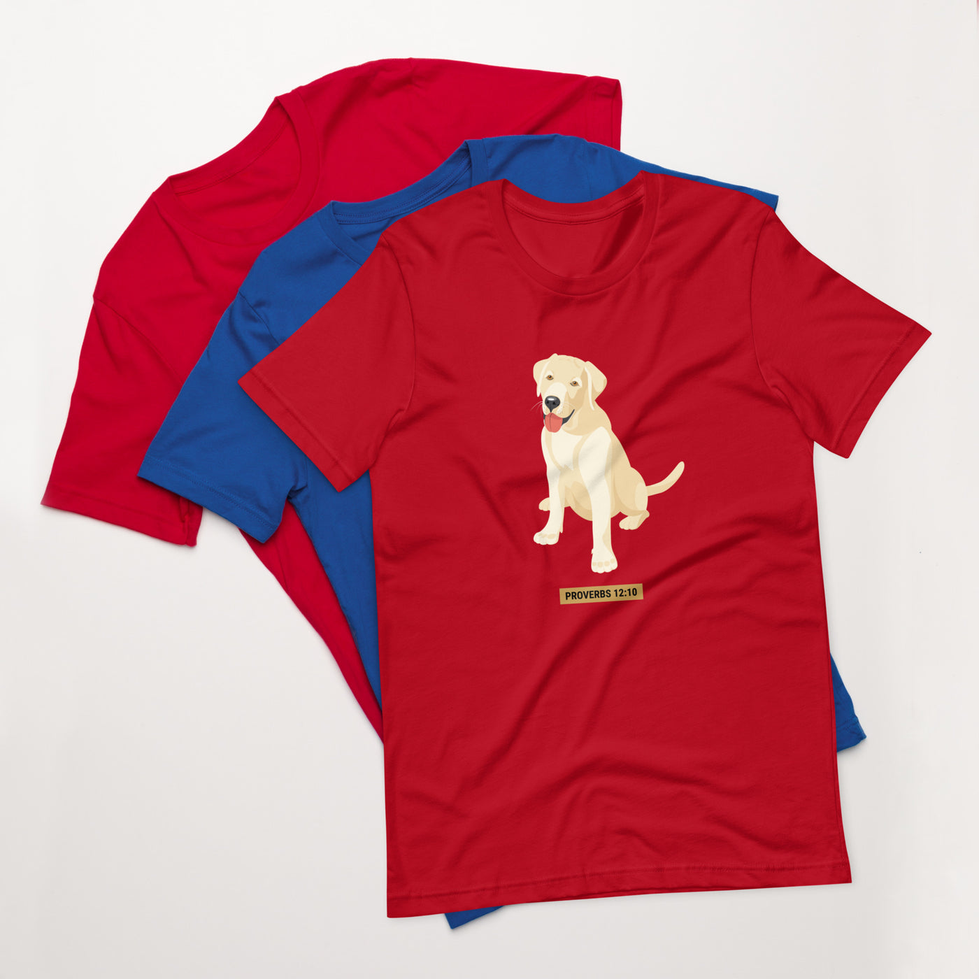 F&H Christian Proverbs Golden Retriever Unisex T-Shirt - Faith and Happiness Store