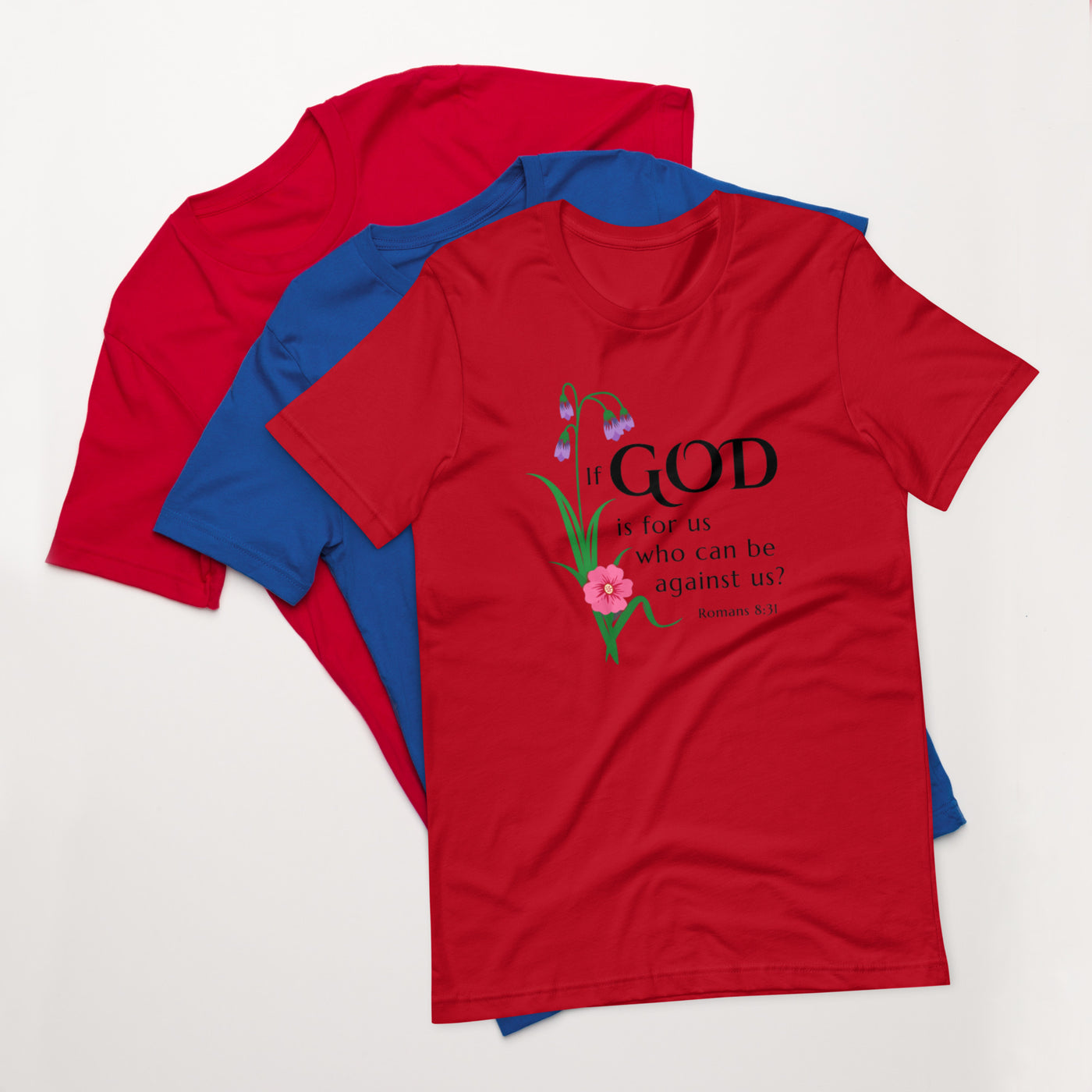F&H Christian If God is For Us Women's T-shirt - Faith and Happiness Store