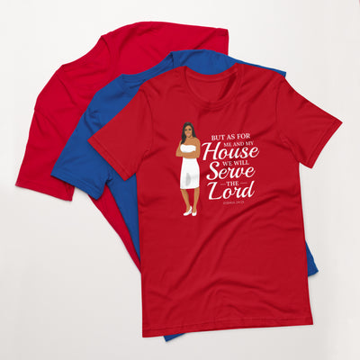 F&H Christian But As for Me and My House we will Serve the Lord Womens T-Shirt