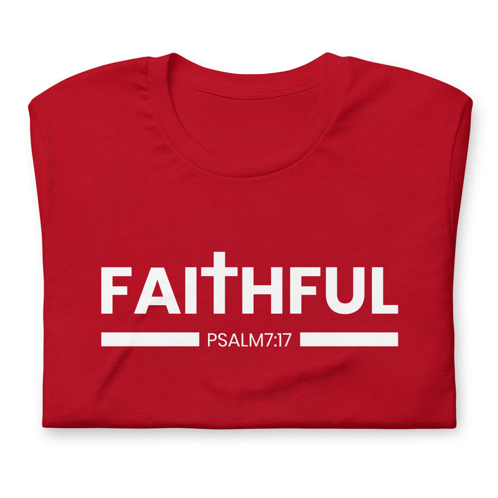 F&H Christian Faithful Psalm 7:17 Mens T-shirt