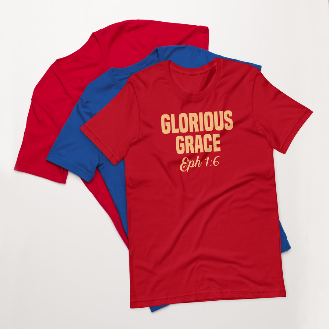 F&H Christian Glorious Grace Ephesians 1:6 Mens t-shirt