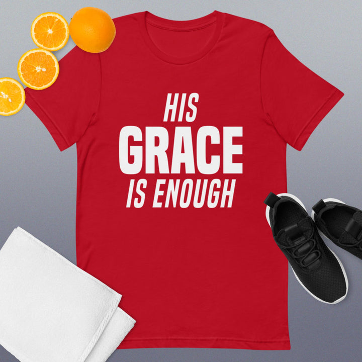 F&H Christian His Grace Is Enough Mens T-shirt