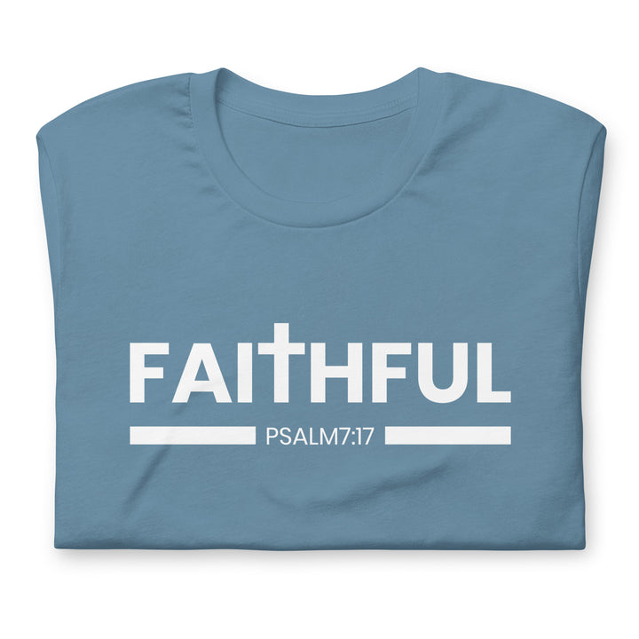 F&H Christian Faithful Psalm 7:17 Mens T-shirt