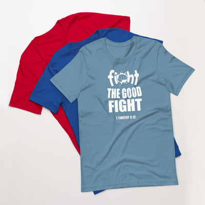 F&H Christian Fight the Good Fight Mens T-Shirt