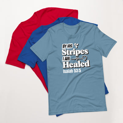 F&H Christian By His Stripes I am Healed Womens t-shirt