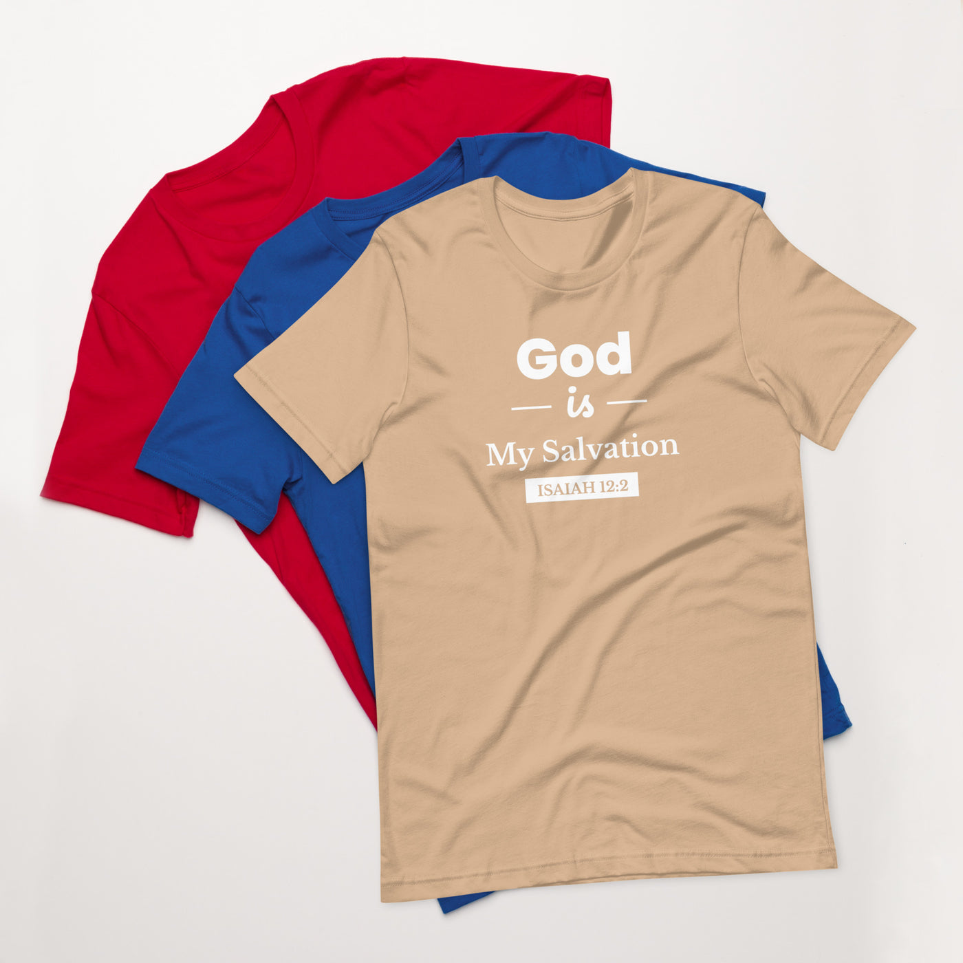 F&H Men's Christian T_Shirt God Is My Salvation Men's T-Shirt - Faith and Happiness Store
