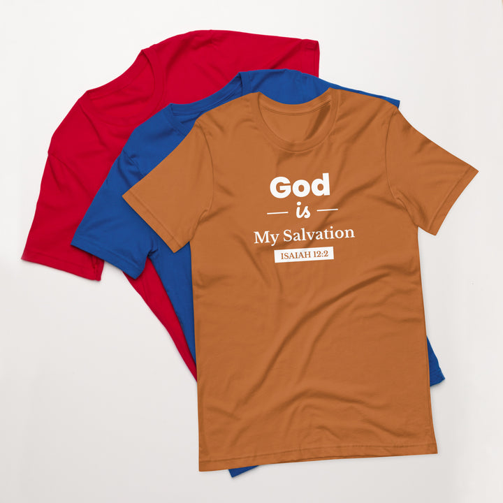 F&H Christian God is My Salvation Women's T-Shirt - Faith and Happiness Store