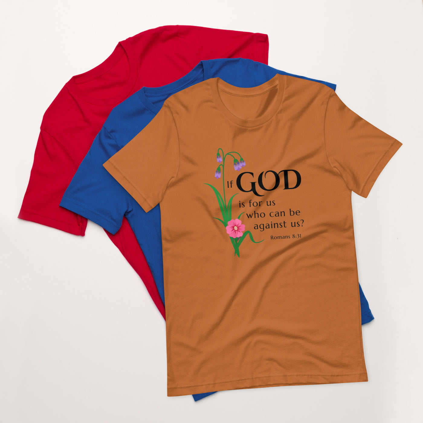 F&H Christian If God is For Us Women's T-shirt - Faith and Happiness Store