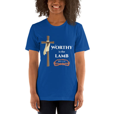 F&H Worthy is the Lamb Womens t-shirt - Faith and Happiness Store