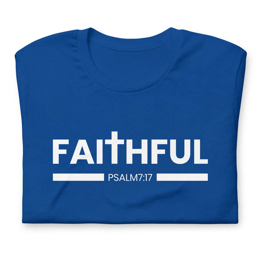 F&H Christian Faithful Psalm 7:17 Mens T-shirt