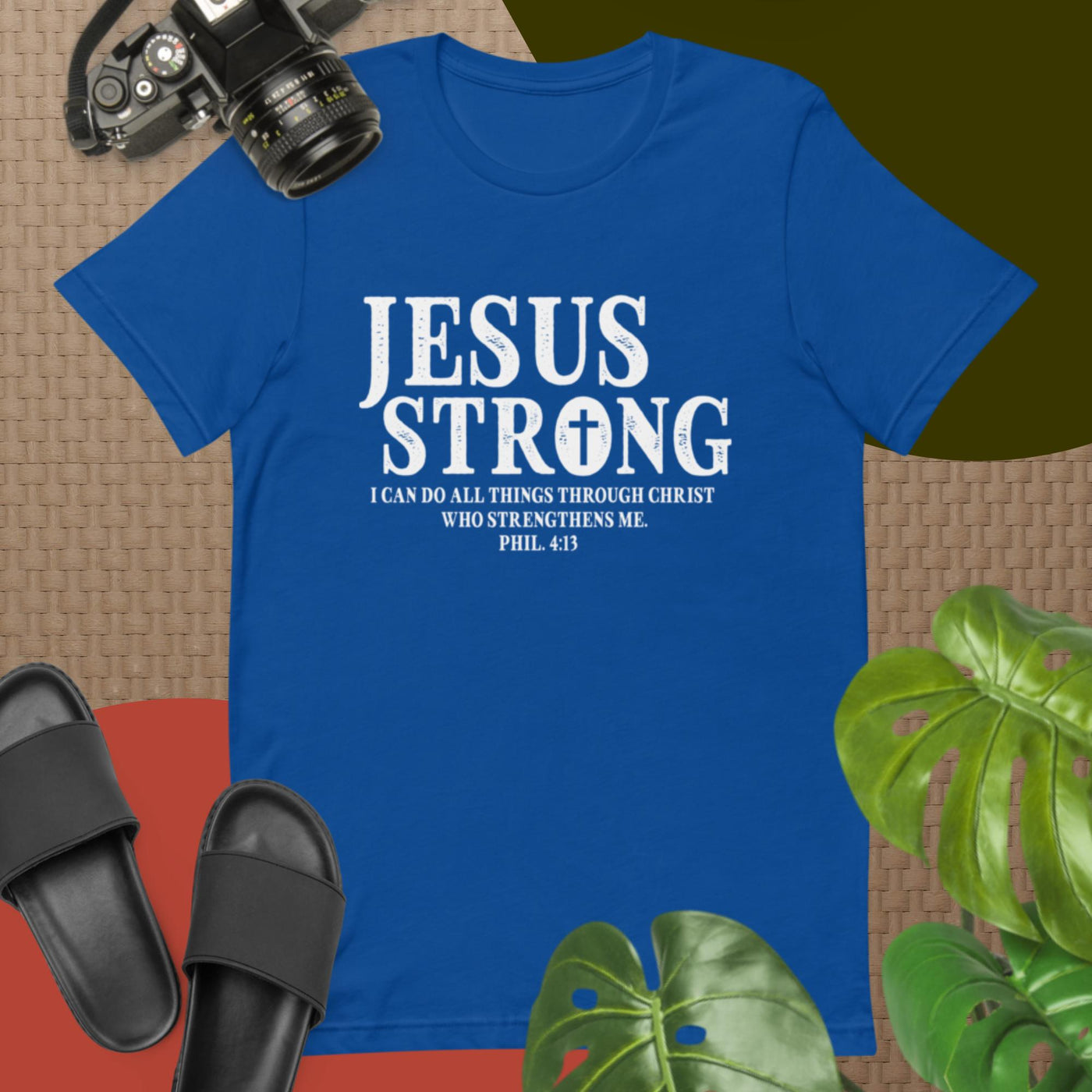 F&H Christian Jesus Strong Mens T-shirt