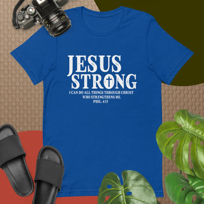 F&H Christian Jesus Strong Mens T-shirt