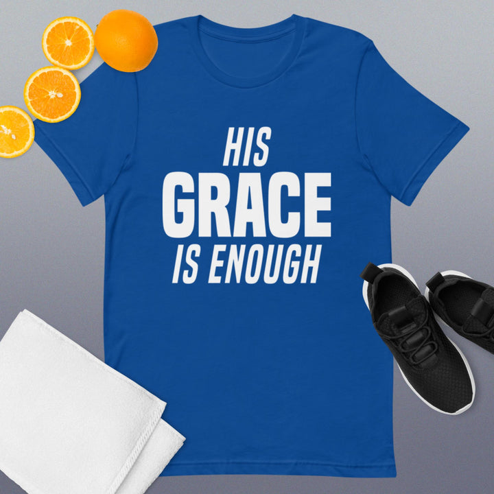 F&H Christian His Grace Is Enough Mens T-shirt