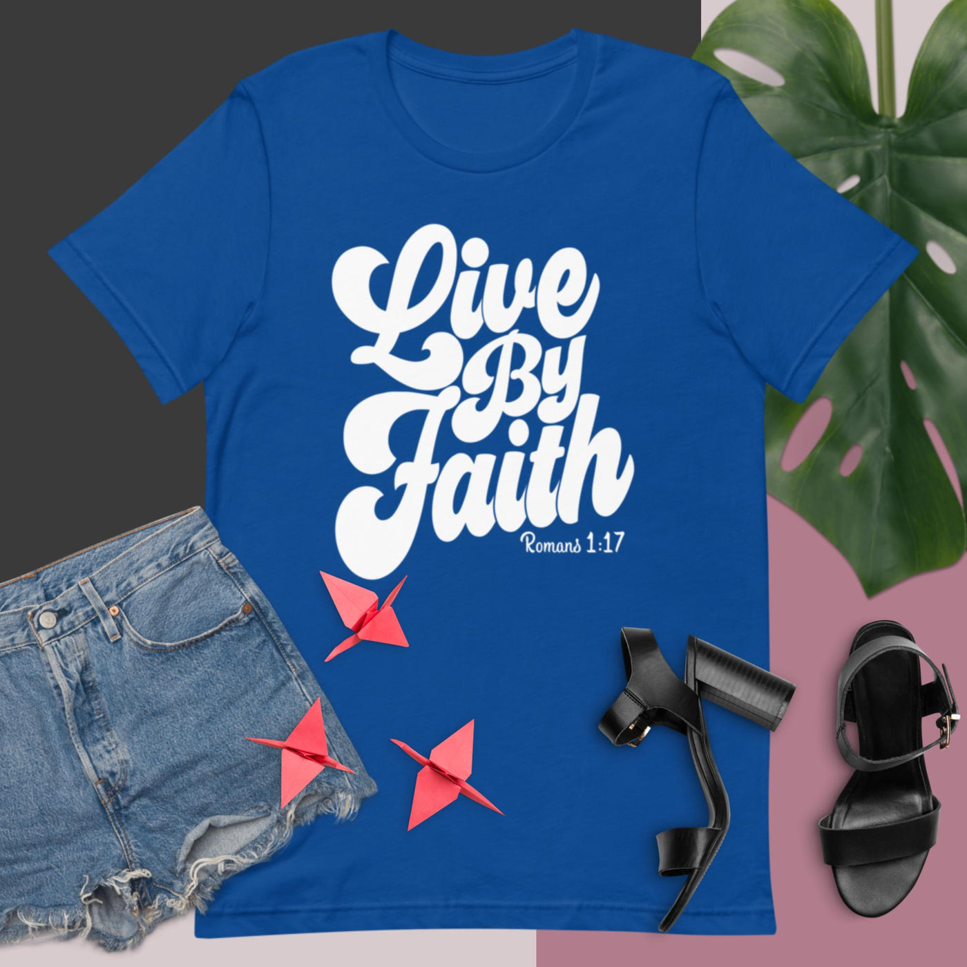 F&H Christian Live By Faith Women t-shirt