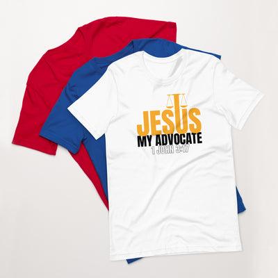 F&H Christian Jesus My Advocate 1 John 3:17 Mens t-shirt