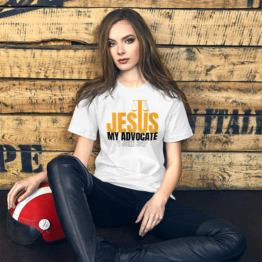 F&H Christian Jesus My Advocate Womens T-shirt