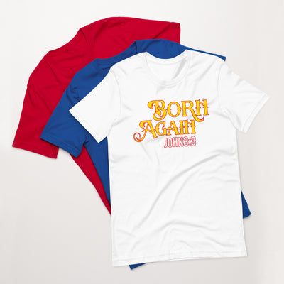 F&H Christian Bold Born Again T-Shirt John 3:3  Womens t-shirt