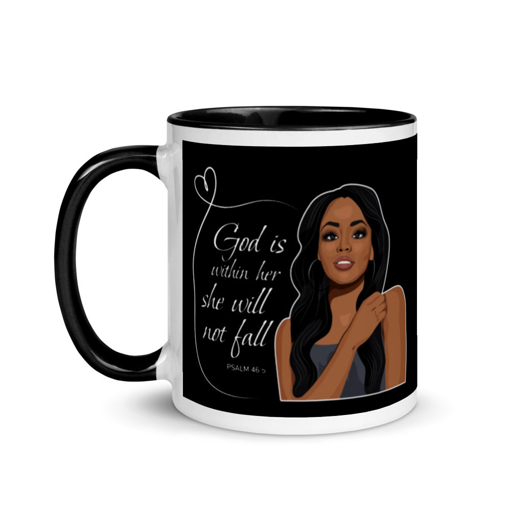 F&H Christian God is Within Her She Will Not Fail Mug - Faith and Happiness Store