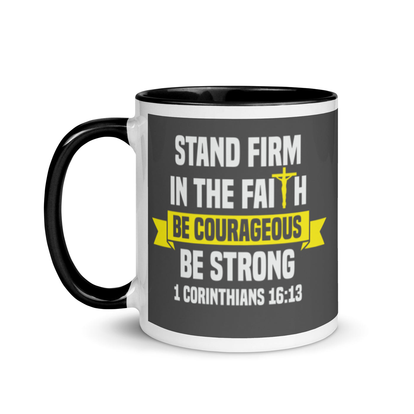 F&H Christian Stand Firm In the Faith Color Coffee Mug