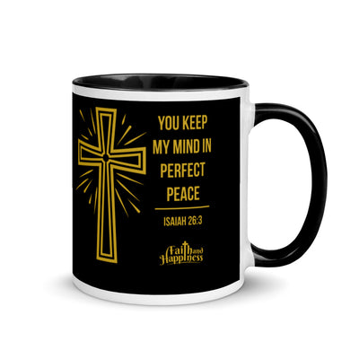 F&H Christian Keep Your Mind in Perfect Peace Mug - Faith and Happiness Store
