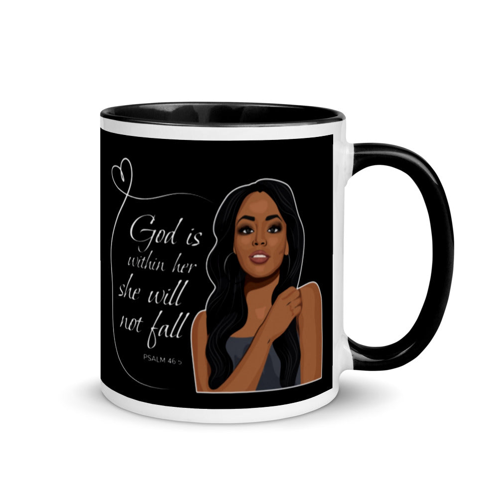 F&H Christian God is Within Her She Will Not Fail Mug - Faith and Happiness Store