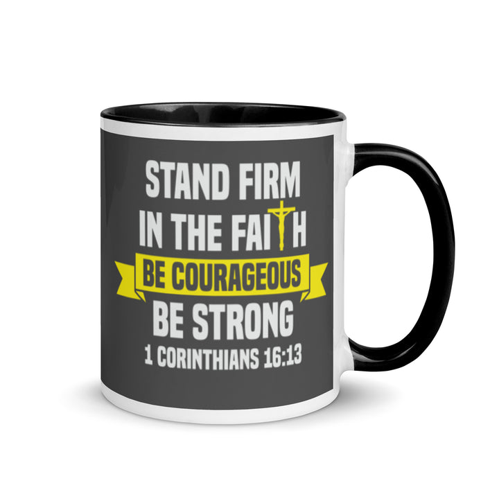 F&H Christian Stand Firm In the Faith Color Coffee Mug