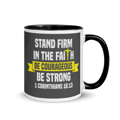 F&H Christian Stand Firm In the Faith Color Coffee Mug