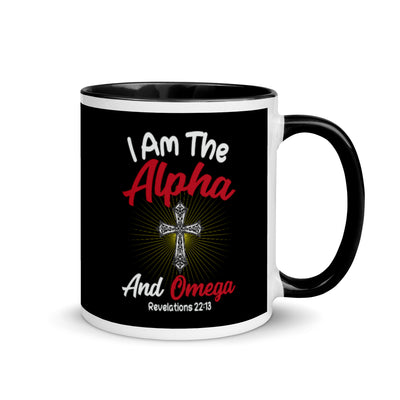 F&H Christian Alpha and Omega Color Coffee Mug