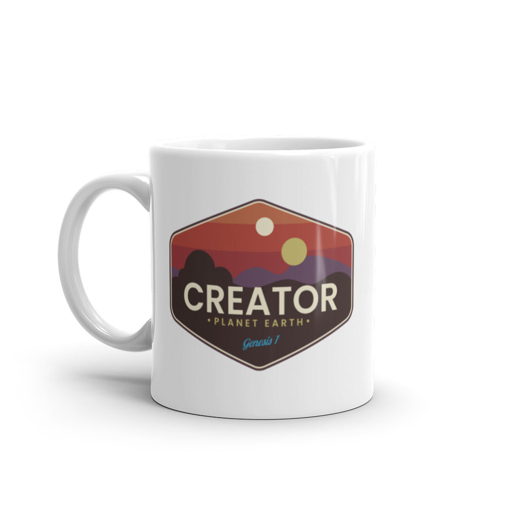 F&H Creator White glossy mug - Faith and Happiness Store