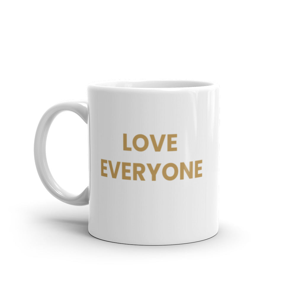 F&H Christian Love Everyone White glossy Mug - Faith and Happiness Store
