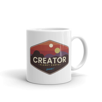 F&H Creator White glossy mug - Faith and Happiness Store