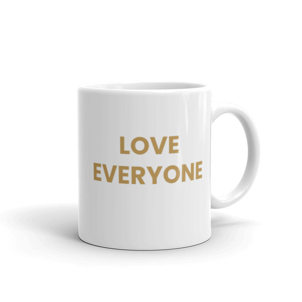 F&H Christian Love Everyone White glossy Mug - Faith and Happiness Store