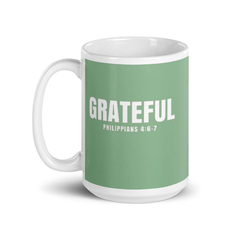 F&H Christian Grateful Mug - Faith and Happiness Store