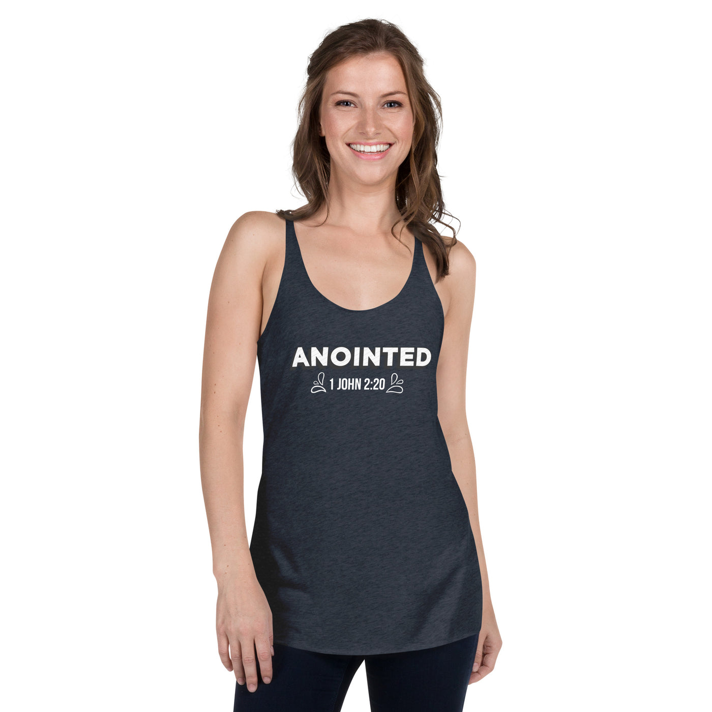 F&H Christian Anointed Women's Racerback Tank