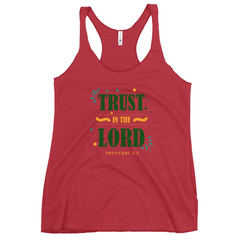 F&H Christian Trust in the Lord Women's Racerback Tank