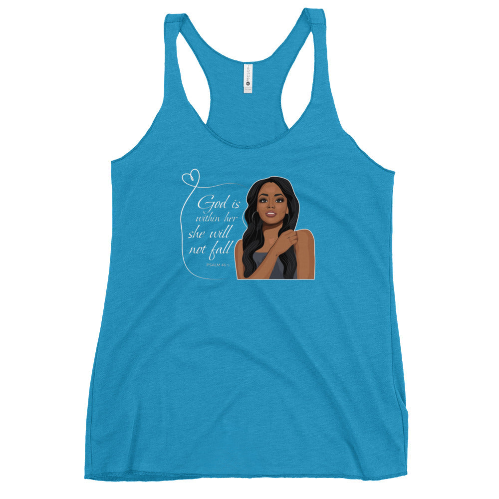 F&H Christian God Is Within Her She Will Not Fail Women's Tank Top - Faith and Happiness Store