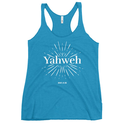 F&H Christian Yahweh Women's Racerback Tank - Faith and Happiness Store